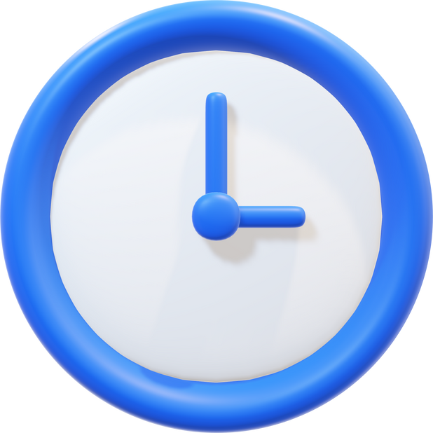 3D Clock Icon